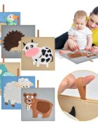 2Kids Toys Sensory Pictures Animals obrázková knížka 6 ks