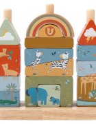 2Kids Toys Shape-Fitting Blocks Safari kostky ze dřeva 12m+ 16 ks