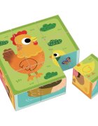 2Kids Toys Wooden Blocks Farm kostky ze dřeva 12 m+ 9 ks