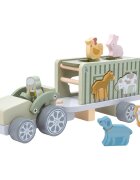 2Kids Toys Wooden Car with Animals sada hraček ze dřeva 2y+ 10 ks