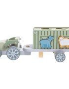 2Kids Toys Wooden Car with Animals sada hraček ze dřeva 2y+ 10 ks