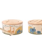 2Kids Toys Wooden Drum Safari hudební hračka 18m+ 1 ks