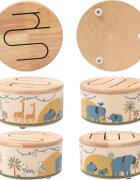 2Kids Toys Wooden Drum Safari hudební hračka 18m+ 1 ks