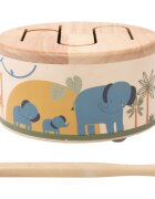 2Kids Toys Wooden Drum Safari hudební hračka 18m+ 1 ks