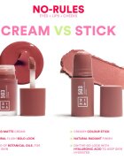 3INA The No-Rules Stick multifunkční tužka na oči rty a tváře odstín 362 - Pink 5 g