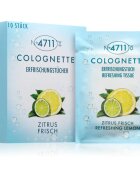4711 Colognette Wipes osvěžující vlhčené ubrousky unisex 10 ks