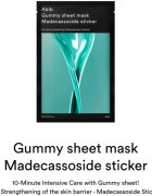 Abib Gummy Sheet Mask Madecassoside Sticker zklidňující plátýnková maska pro posílení kožní bariéry 27 ml