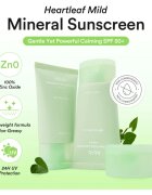 Abib Heartleaf Mild Sunscreen Relief Tube opalovací krém na obličej se zklidňujícím účinkem SPF 50+ 50 ml