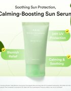 Abib Heartleaf Mild Sunscreen Relief Tube opalovací krém na obličej se zklidňujícím účinkem SPF 50+ 50 ml