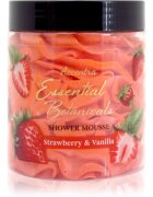 Accentra Essential Botanicals Shower Mousse sprchová pěna s vůní Strawberry & Vanilla 200 g