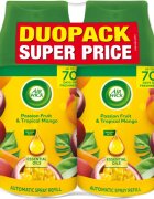 Air Wick Freshmatic Passion Fruit & Tropical Mango osvěžovač vzduchu – náhradní náplň s vůní DUO 2x250 ml