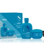 Alfaparf Milano Semi Di Lino Curls Duo Kit dárková sada pro všechny typy kudrnatých vlasů 3 ks
