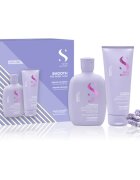 Alfaparf Milano Semi di Lino Smooth Duo Kit dárková sada pro nepoddajné a krepatějící se vlasy 3 ks