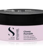 Alfaparf Milano Semi di Lino Style&Care Glossy Pomade tvarujíci vosková pomáda pro usměrnění a modelaci účesu s vysokým leskem 100 ml