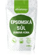 Allnature Epsomská sůl Dubová kůra sůl do koupele 1000 g