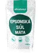 Allnature Epsomská sůl Máta sůl do koupele 1000 g