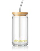 Allnature Sklenice s brčkem sklenice s brčkem 1 ks