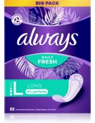 Always Daily Fresh Long slipové vložky bez parfemace 52 ks