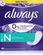 Always Daily Fresh Normal slipové vložky bez parfemace 60 ks