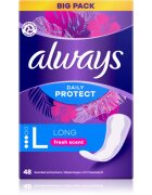Always Daily Protect Long Fresh Scent slipové vložky s parfemací 48 ks