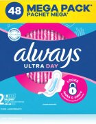 Always Ultra Super Size 2 vložky s křidélky 48 ks