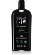 American Crew Hair & Body 3-IN-1 Tea Tree šampón kondicionér a sprchový gel 3 v 1 pro muže 1000 ml
