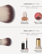 Anastasia Beverly Hills Impeccable Foundation & Face Brush oboustranný univerzální štětec na make-up 1 ks