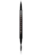 Anastasia Beverly Hills MicroStroke Brow Pen fix na obočí s kartáčkem odstín Dark Brown 0.5 ml