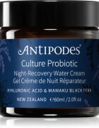 Antipodes Culture Probiotic Night Recovery Water Cream intenzivní noční krém pro revitalizaci pleti s probiotiky 60 ml
