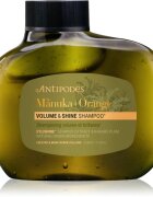 Antipodes Mᾱnuka + Orange Volume & Shine objemový šampon pro lesk a hebkost vlasů 340 ml