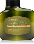 Antipodes Peach Freesia Smooth & Hydrate hydratační kondicionér pro uhlazení a výživu suchých a nepoddajných vlasů 340 ml