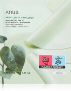 Anua Heartleaf 70% + Hyaluron Soothing Collagen Mask hydratační pleťová maska se zklidňujícím účinkem 1 ks