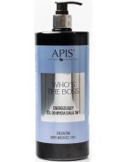 Apis Natural Cosmetics Who's The Boss energizující sprchový gel 3 v 1 pro muže 1000 ml