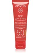 Apivita Bee Sun Safe Anti-Spot and Anti-Age Tinted Face Cream SPF50 ochranný tónovací krém na obličej SPF 50 odstín Tinted 50 ml