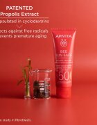 Apivita Bee Sun Safe Anti-Spot and Anti-Age Tinted Face Cream SPF50 ochranný tónovací krém na obličej SPF 50 odstín Tinted 50 ml