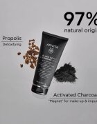Apivita Cleansing Black Detox Cleansing Gel čisticí gel s aktivním uhlím na obličej a oči 150 ml