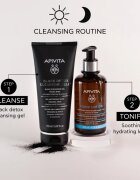 Apivita Cleansing Black Detox Cleansing Gel čisticí gel s aktivním uhlím na obličej a oči 150 ml
