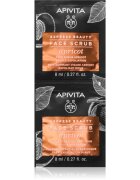 Apivita Express Beauty Apricot jemný pleťový peeling 2x8 ml
