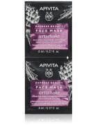 Apivita Express Beauty Brightening Face Mask Artichoke intenzivní hydratační maska s AHA kyselinami 2x8 ml