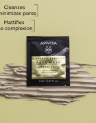 Apivita Express Beauty Cleansing Face Mask Green Clay čisticí a vyhlazující pleťová maska se zeleným jílem 2x8 ml