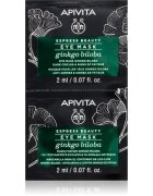Apivita Express Beauty Eye Mask Gingko Biloba maska na oči proti otokům a tmavým kruhům 2x2 ml