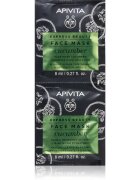 Apivita Express Beauty Moisturizing Face Mask Cucumber intenzivně hydratační pleťová maska 2x8 ml