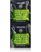 Apivita Express Beauty Moisturizing Face Mask Prickly Pear zklidňující pleťová maska s hydratačním účinkem 2x8 ml