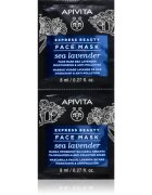 Apivita Express Beauty Moisturizing Face Mask Sea Lavender pleťová maska s hydratačním účinkem 2x8 ml