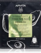 Apivita Express Beauty Moisturizing Tissue Face Mask Avocado hydratační plátýnková maska pro zklidnění pleti 10 ml