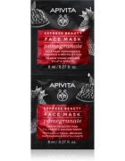 Apivita Express Beauty Pomegranate revitalizační a rozjasňující pleťová maska 2x8 ml