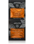 Apivita Express Beauty Radiance Face mask Orange rozjasňující maska na obličej 2x8 ml