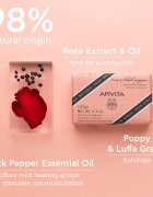 Apivita Natural Soap Rose & Black Pepper čisticí tuhé mýdlo 125 g