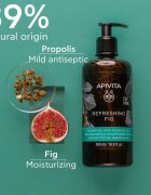 Apivita Refreshing Fig Shower Gel osvěžující sprchový gel s esenciálními oleji 500 ml