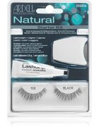 Ardell Natural nalepovací řasy s lepidlem 110 Black 4 ks